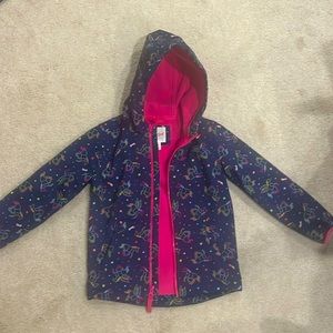 Toddler girls unicorn raincoat